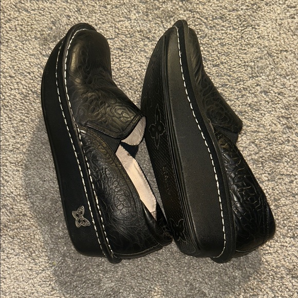 Alegria Shoes - Alegria Black Embossed Slip-On Shoes
